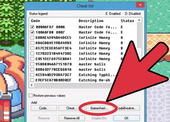 get cheat codes for pokemon on mac